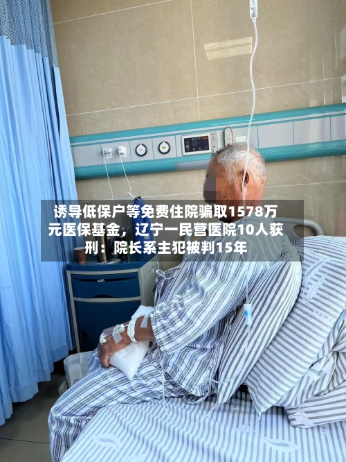 诱导低保户等免费住院骗取1578万元医保基金，辽宁一民营医院10人获刑：院长系主犯被判15年-第2张图片