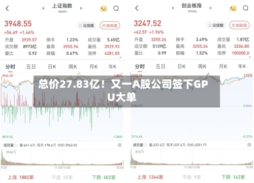 总价27.83亿!又一A股公司签下GPU大单-第2张图片