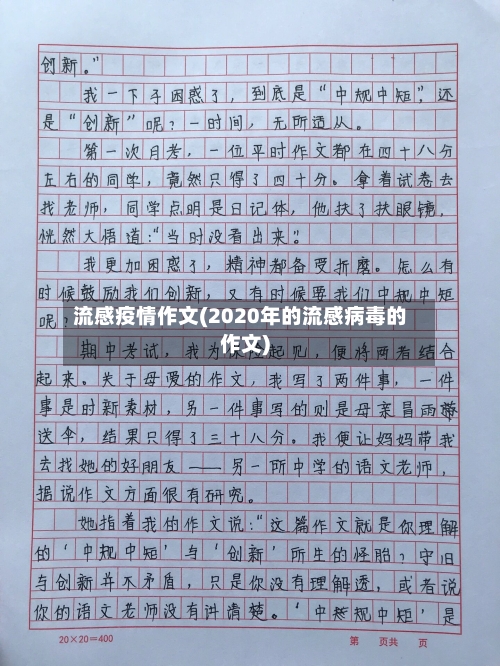 流感疫情作文(2020年的流感病毒的作文)