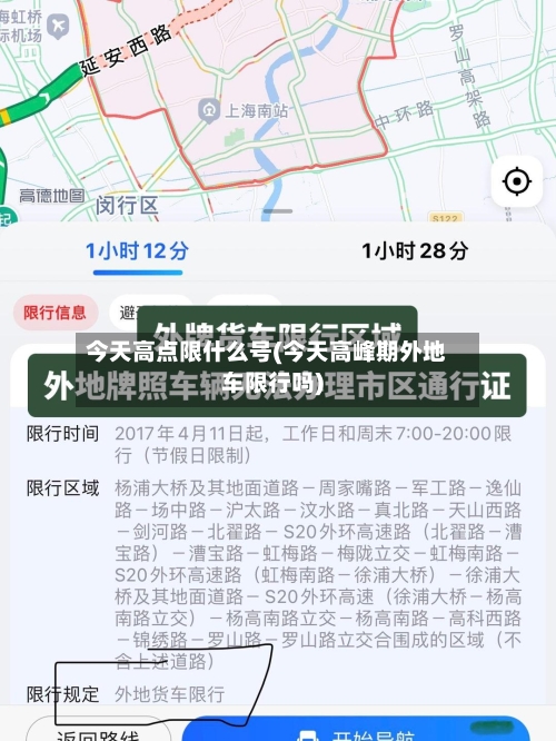 今天高点限什么号(今天高峰期外地车限行吗)