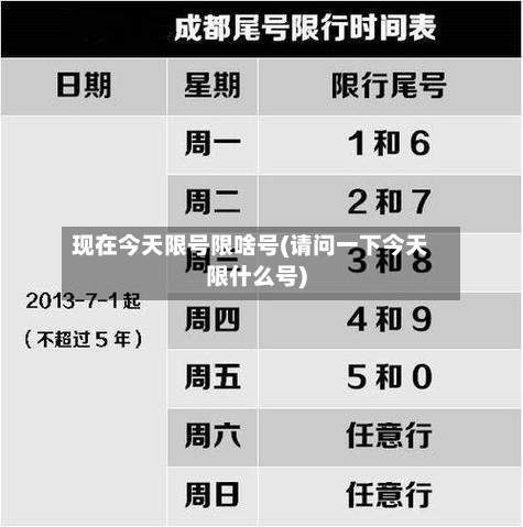 现在今天限号限啥号(请问一下今天限什么号)
