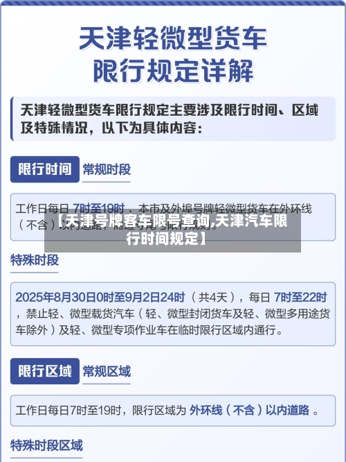 【天津号牌客车限号查询,天津汽车限行时间规定】