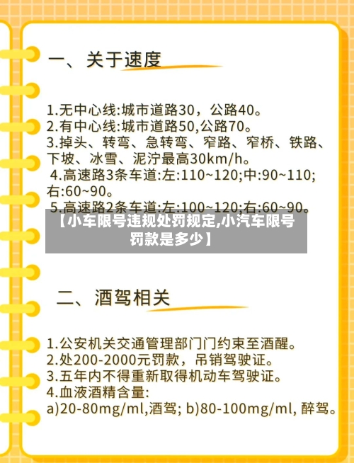 【小车限号违规处罚规定,小汽车限号罚款是多少】
