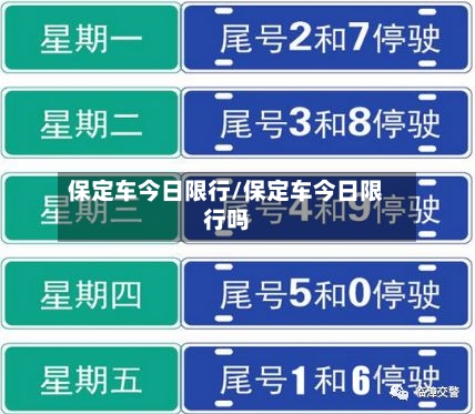 保定车今日限行/保定车今日限行吗