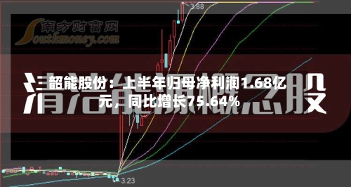 韶能股份：上半年归母净利润1.68亿元，同比增长75.64%