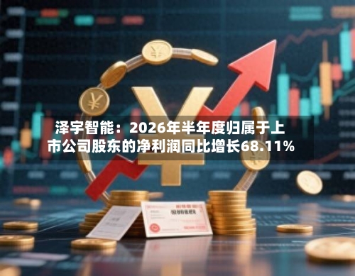 泽宇智能：2026年半年度归属于上市公司股东的净利润同比增长68.11%