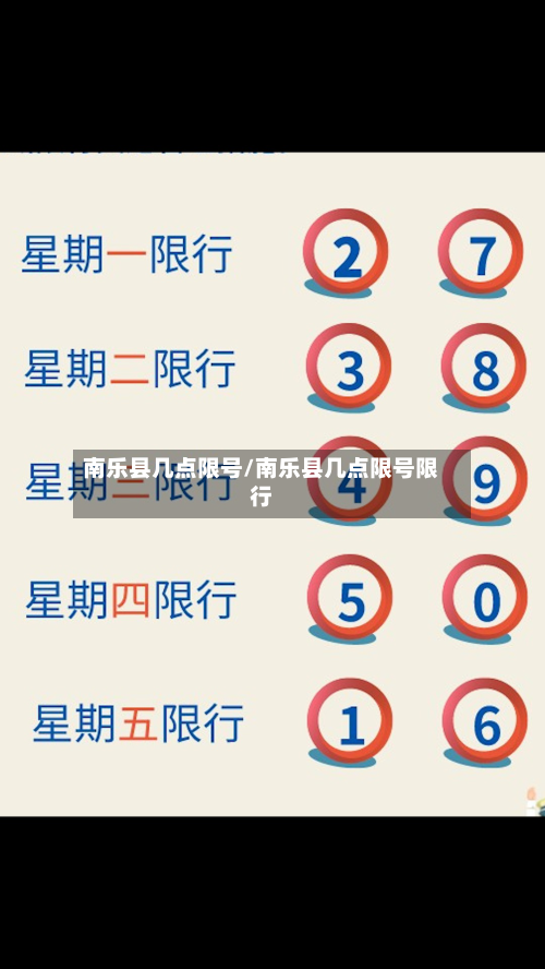 南乐县几点限号/南乐县几点限号限行