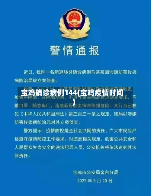 宝鸡确诊病例144(宝鸡疫情时间)