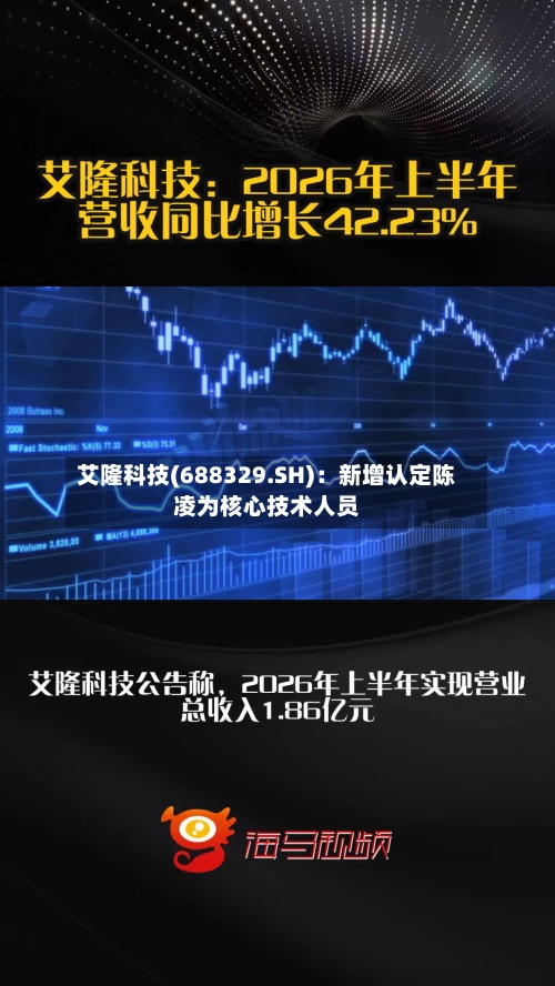 艾隆科技(688329.SH)：新增认定陈凌为核心技术人员