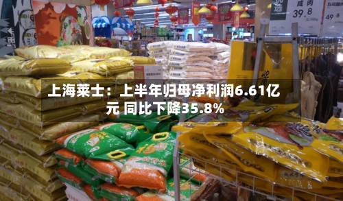 上海莱士：上半年归母净利润6.61亿元 同比下降35.8%