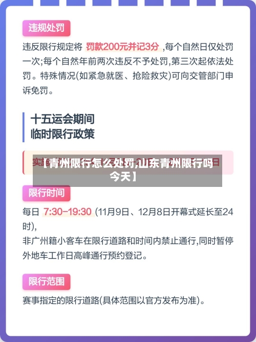 【青州限行怎么处罚,山东青州限行吗今天】
