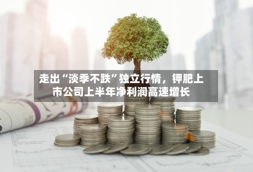 走出“淡季不跌”独立行情，钾肥上市公司上半年净利润高速增长