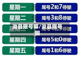 浚县限号嘛/浚县限号图