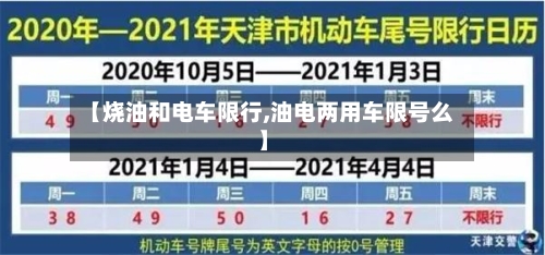 【烧油和电车限行,油电两用车限号么】