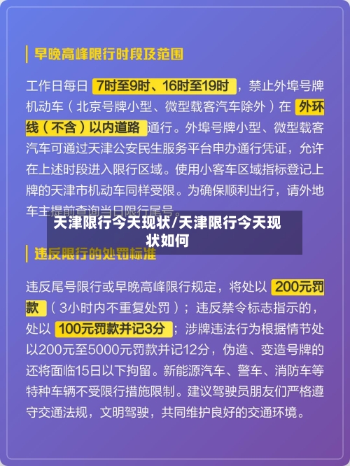 天津限行今天现状/天津限行今天现状如何