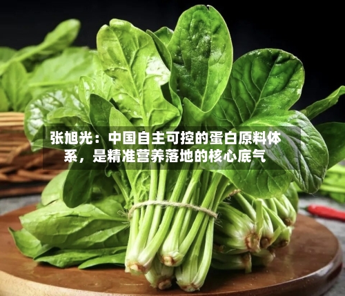 张旭光：中国自主可控的蛋白原料体系，是精准营养落地的核心底气