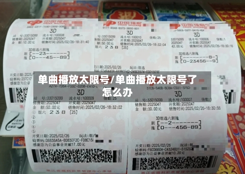 单曲播放太限号/单曲播放太限号了怎么办