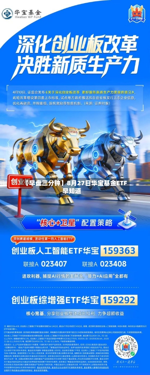 【早盘三分钟】8月27日华宝基金ETF早知道