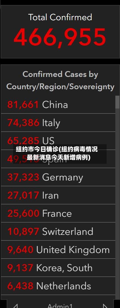 纽约市今日确诊(纽约病毒情况最新消息今天新增病例)