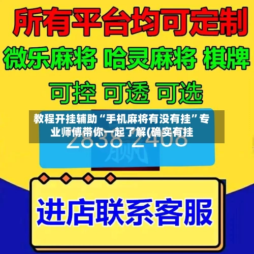 教程开挂辅助“手机麻将有没有挂”专业师傅带你一起了解(确实有挂