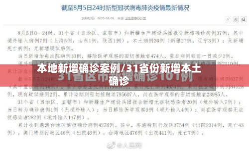 本地新增确诊案例/31省份新增本土确诊