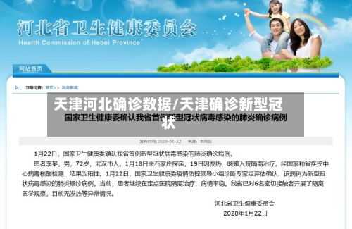 天津河北确诊数据/天津确诊新型冠状