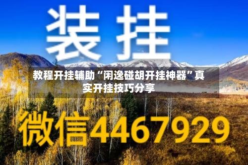 教程开挂辅助“闲逸碰胡开挂神器”真实开挂技巧分享