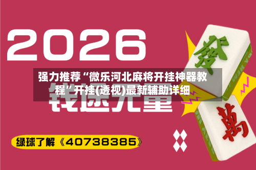 强力推荐“微乐河北麻将开挂神器教程”开挂(透视)最新辅助详细