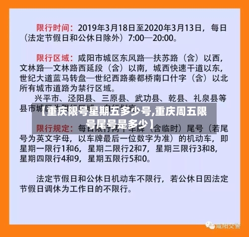 【重庆限号星期五多少号,重庆周五限号尾号是多少】