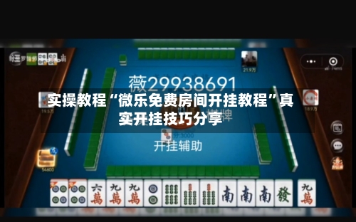 实操教程“微乐免费房间开挂教程”真实开挂技巧分享