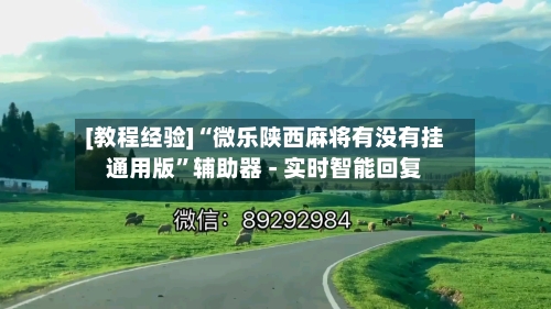[教程经验]“微乐陕西麻将有没有挂通用版”辅助器 - 实时智能回复