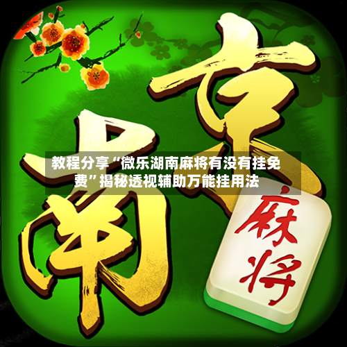 教程分享“微乐湖南麻将有没有挂免费”揭秘透视辅助万能挂用法