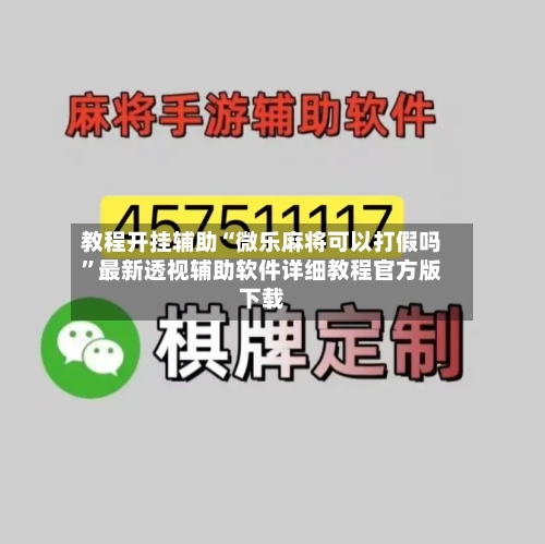 教程开挂辅助“微乐麻将可以打假吗”最新透视辅助软件详细教程官方版下载
