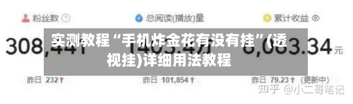实测教程“手机炸金花有没有挂”(透视挂)详细用法教程