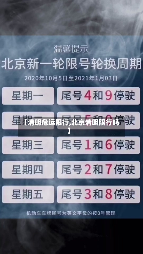 【清明危运限行,北京清明限行吗】