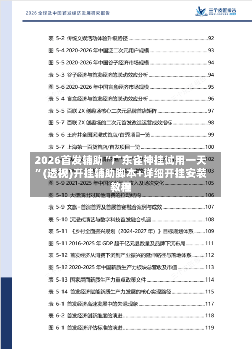 2026首发辅助“广东雀神挂试用一天”(透视)开挂辅助脚本+详细开挂安装教程