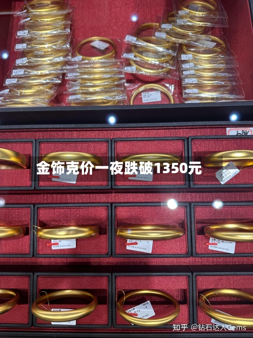 金饰克价一夜跌破1350元