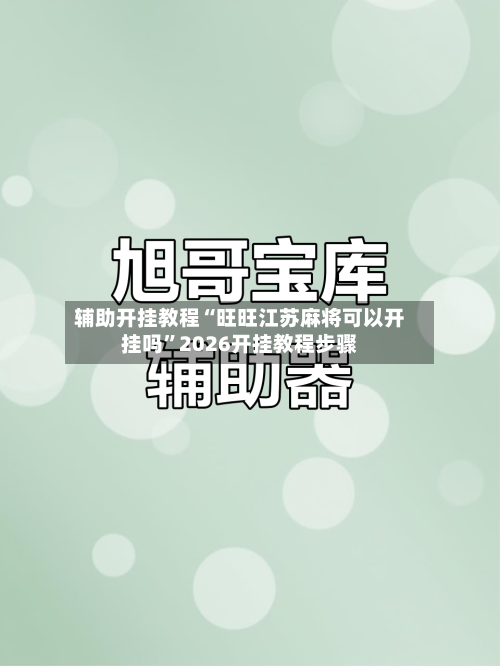 辅助开挂教程“旺旺江苏麻将可以开挂吗”2026开挂教程步骤