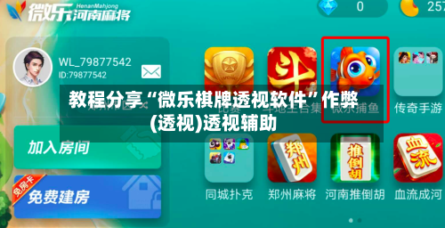 教程分享“微乐棋牌透视软件”作弊(透视)透视辅助