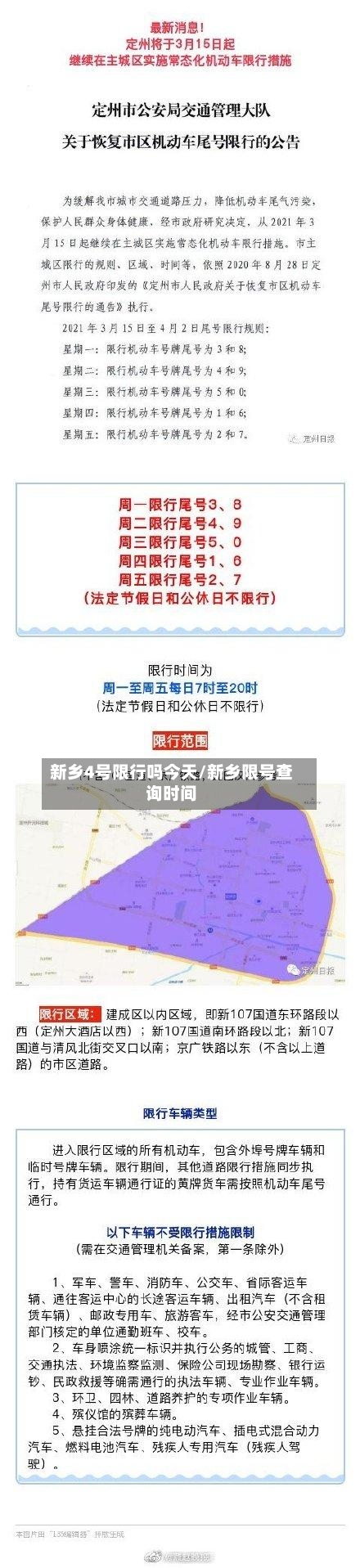 新乡4号限行吗今天/新乡限号查询时间