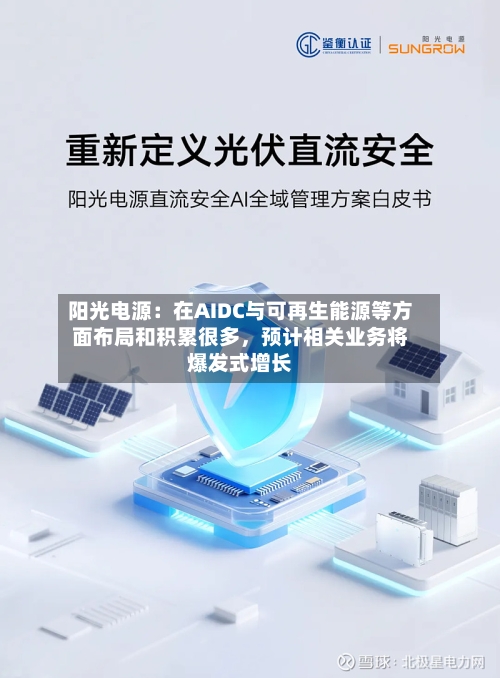 阳光电源：在AIDC与可再生能源等方面布局和积累很多，预计相关业务将爆发式增长