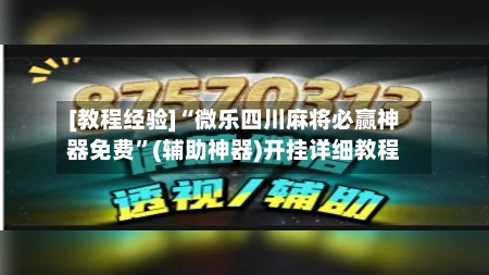 [教程经验]“微乐四川麻将必赢神器免费”(辅助神器)开挂详细教程