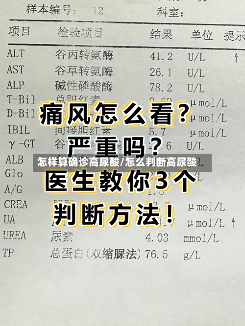 怎样算确诊高尿酸/怎么判断高尿酸