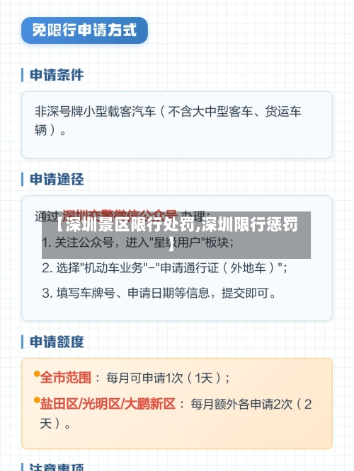【深圳景区限行处罚,深圳限行惩罚】