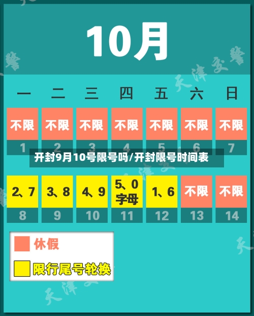 开封9月10号限号吗/开封限号时间表