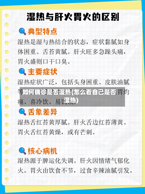 如何确诊是否湿热(怎么看自己是否湿热)