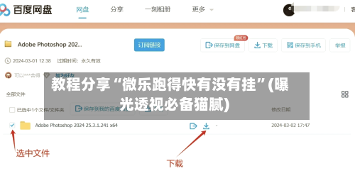 教程分享“微乐跑得快有没有挂”(曝光透视必备猫腻)