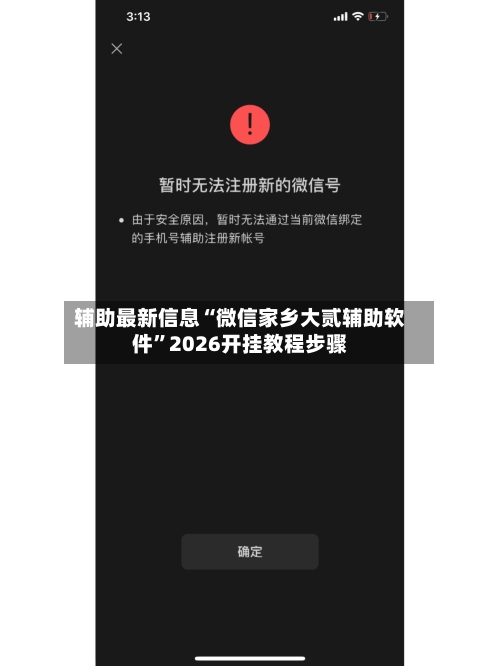 辅助最新信息“微信家乡大贰辅助软件”2026开挂教程步骤