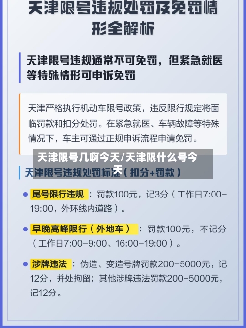 天津限号几啊今天/天津限什么号今天