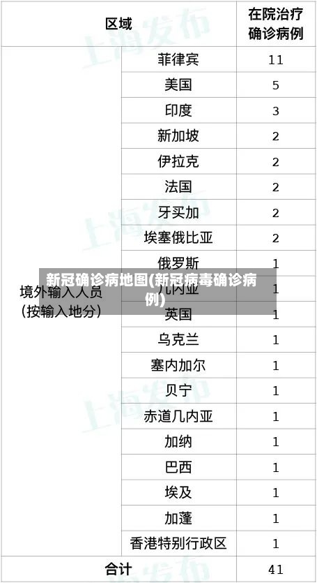 新冠确诊病地图(新冠病毒确诊病例)